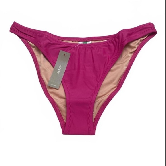 NEW JCrew Women’s Heritage 1989 High-Leg Bikini Bottom BP209 Pink - Picture 11 of 15